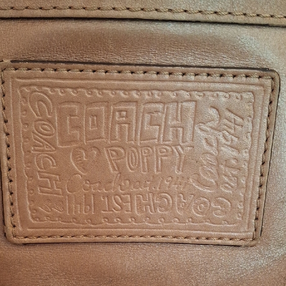 Coach Poppy Tan Leather Shoulder Bag - Picture 2 of 13